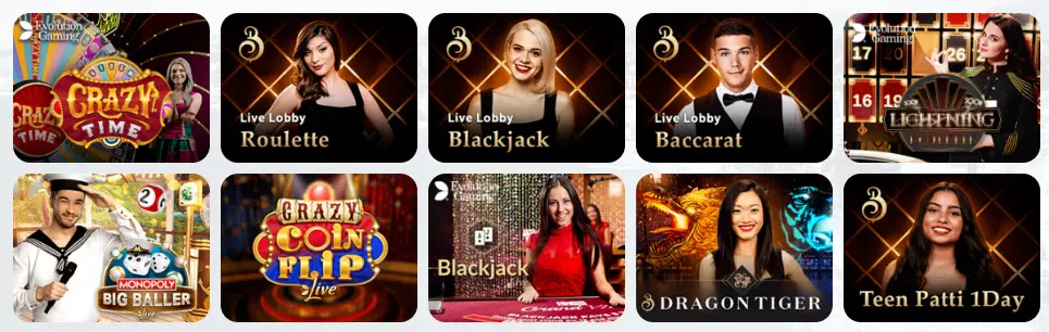 Juegos de casino en vivo Mr Fortune Casino