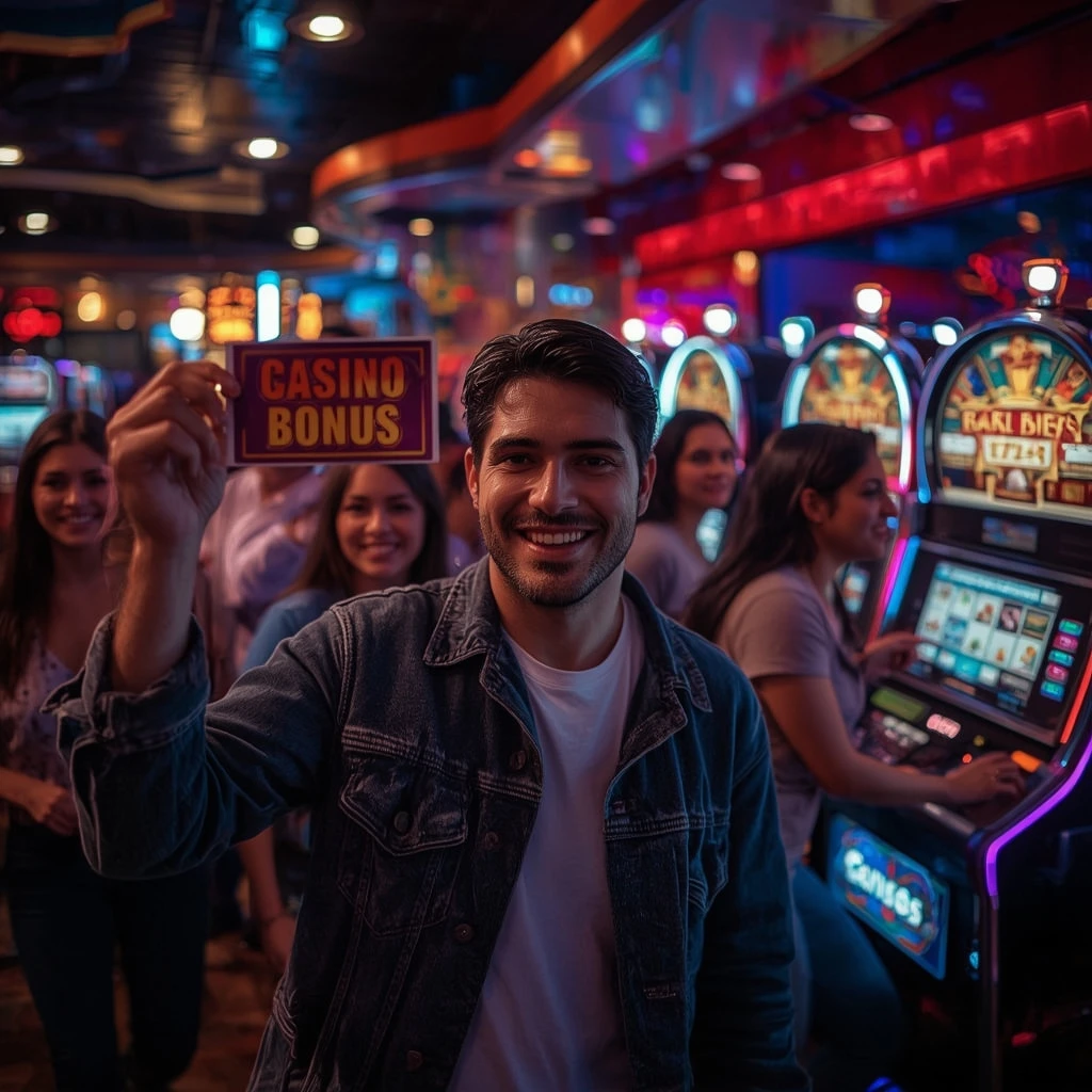 persona con un bono de Mr Fortune Casino